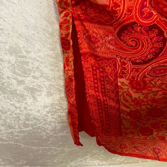 MICHAEL K & COMPANY Vintage Maxi Dress Womens S‎ Pencil Lined Tie Backs Pinks - Picture 5 of 11